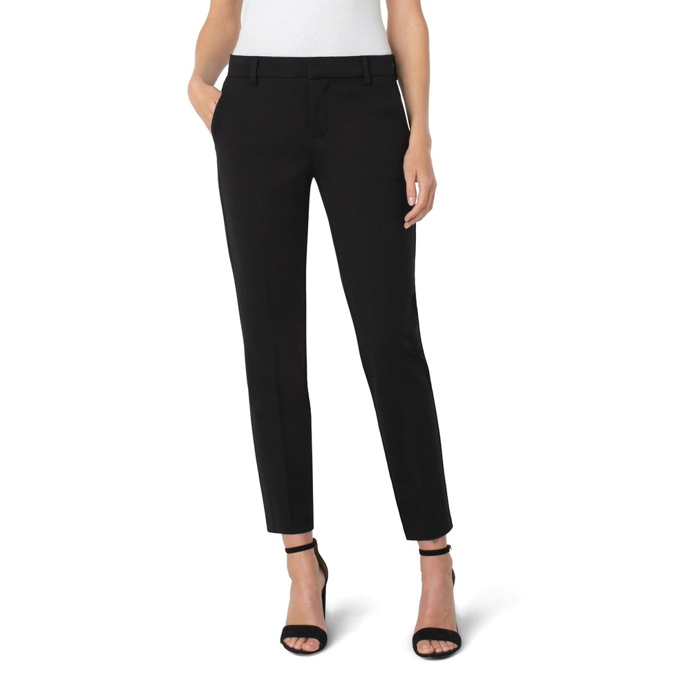 Liverpool Los Angeles Kelsey Trouser Black Slim Leg Pants LM5084M42 Womens 10/30
